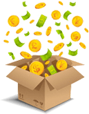Money in box